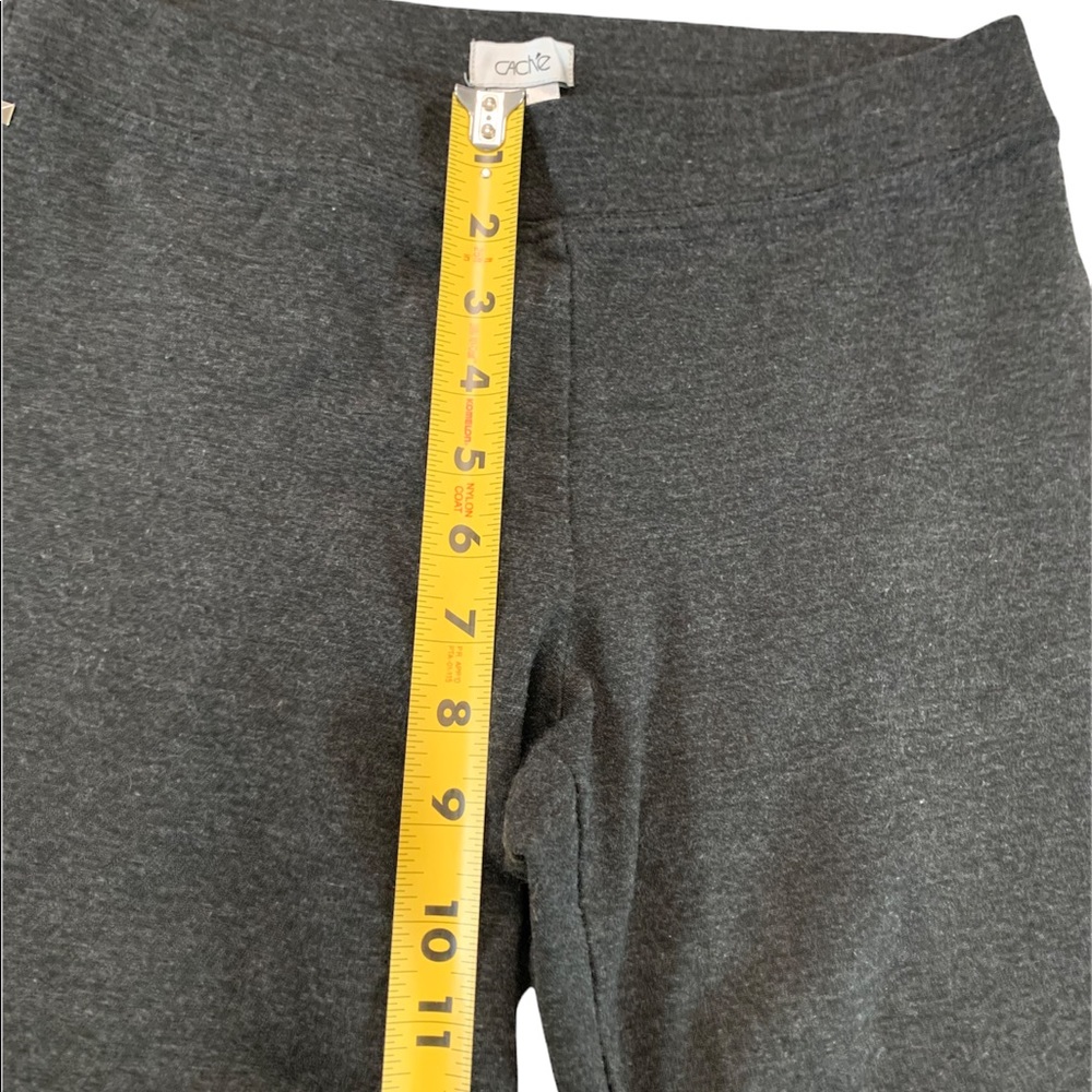 Cache Dark Gray Toreador Leggings Size Medium - image 4